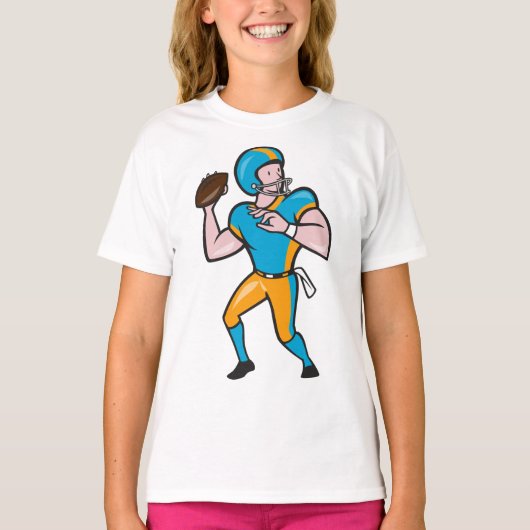 Quarterback meisjes T-shirt (Voorkant)