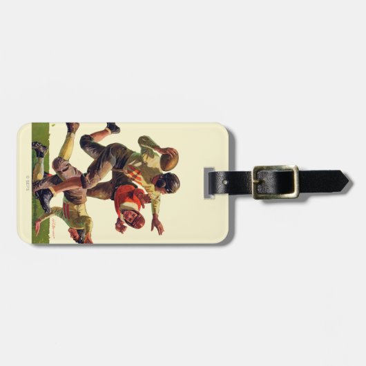 Quarterback Pass Bagagelabel (Voorkant horizontaal)