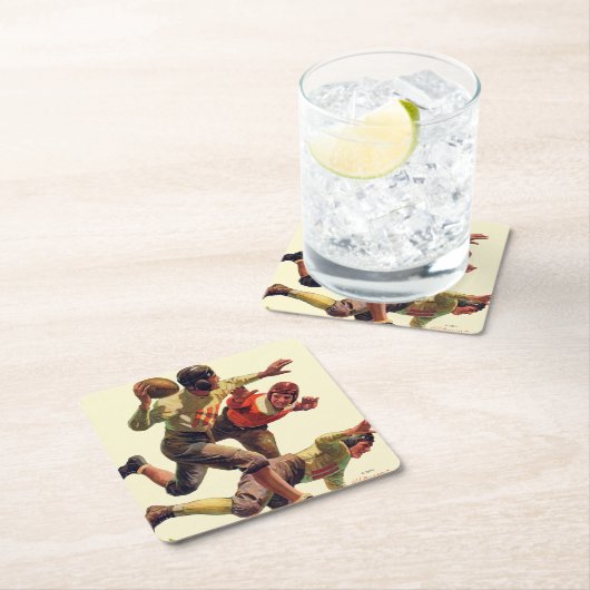 Quarterback Pass Kartonnen Onderzetters (Insitu)