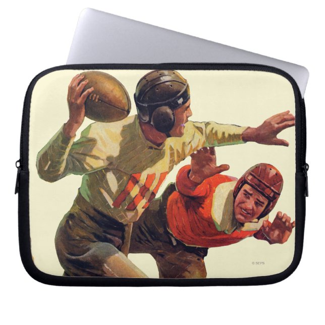 Quarterback Pass Laptop Sleeve (Voorkant)