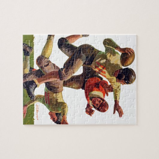 Quarterback Pass Legpuzzel (Horizontaal)