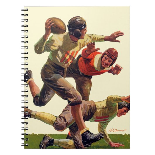 Quarterback Pass Notitieboek (Voorkant)