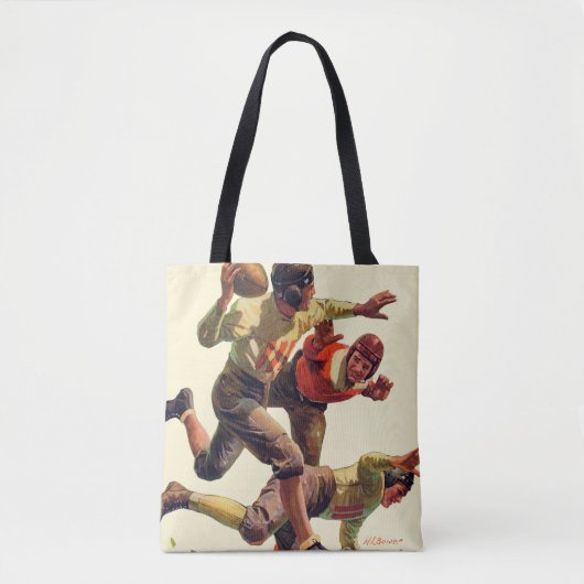 Quarterback Pass Tote Bag (Voorkant)