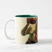 Quarterback Pass Tweekleurige Koffiemok (Links)