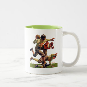 Quarterback Pass Tweekleurige Koffiemok