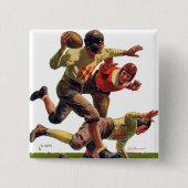 Quarterback Pass Vierkante Button 5,1 Cm (Voorkant)