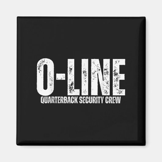 Quarterback Security Crew Football Offensiv Magneet (Voorkant)