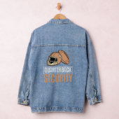 Quarterback Security Football Football Enthusias Denim Jacket (Hangar)