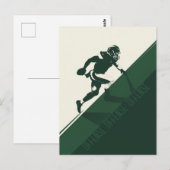 Quarterback uitvoeren briefkaart (Voorkant / Achterkant)