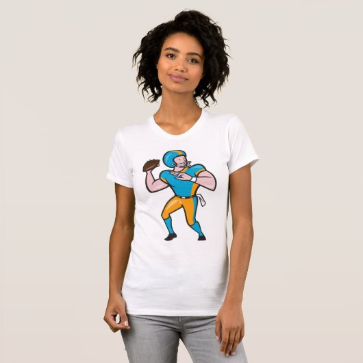 Quarterback vrouwen T-shirt (Voorkant volledig)