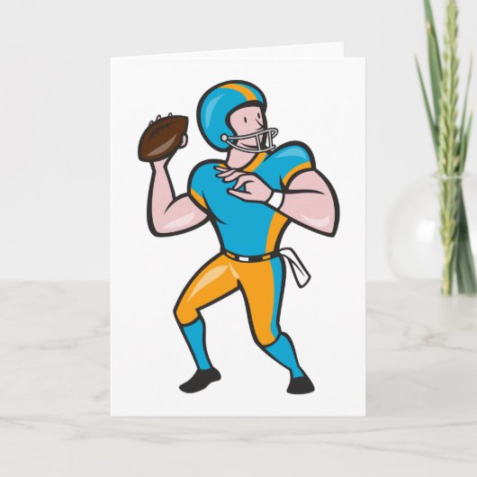 Quarterback-Wenskaarten Kaart (Voorkant)