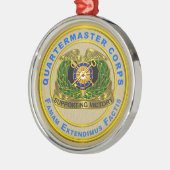 QUARTERMASTER CORPS Kerstmis Metalen Ornament (Links)