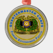 QUARTERMASTER CORPS Kerstmis Metalen Ornament (Voorkant)