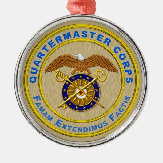 QUARTERMASTER CORPS METALEN ORNAMENT (Voorkant)