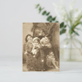 Quarters sluiten briefkaart (Staand voorkant)