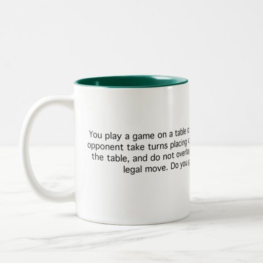 Quarters-spel Tweekleurige Koffiemok (Links)