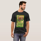 Quartet Kaart Brachiosaurus Dinosaur Fact T-shirt (Voorkant volledig)