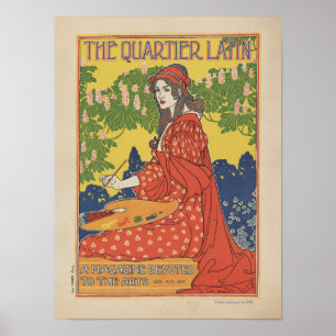 Quartier Latin 1890    magazine Poster