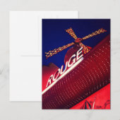 Quartier Pigalle Paris Nightlife Cabaret Briefkaart (Voorkant / Achterkant)