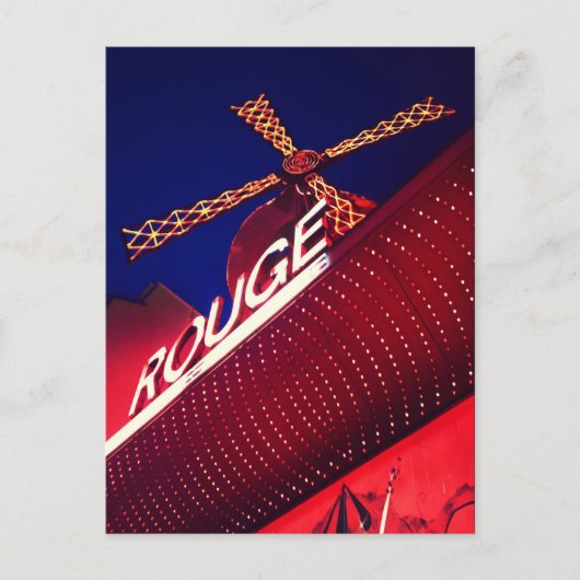 Quartier Pigalle Paris Nightlife Cabaret Briefkaart (Voorkant)