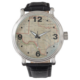 Quartz 3-Hand Grote Gezichtskaart van Texas eWatch Horloge