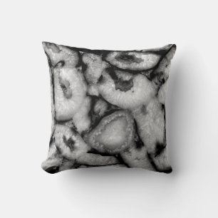 Quartz Agate Geode Black Witte edelstenen Kussen