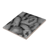 Quartz Agate Geode Black Witte edelstenen Tegeltje (Zijkant)