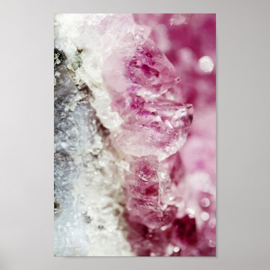 Quartz Crystal Amethyst Stone Poster (Voorkant)