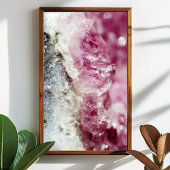 Quartz Crystal Amethyst Stone Poster