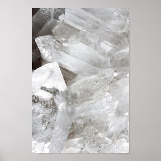 Quartz Crystal Gemstone Poster (Voorkant)