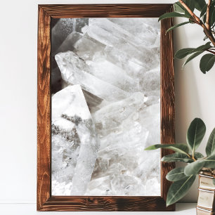 Quartz Crystal Gemstone Poster