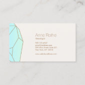 Quartz Crystal Healer en Jewelry Designer Logo Visitekaartje (Achterkant)