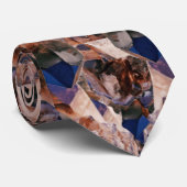 Quartz Crystal Pattern Hoesje-Mate iPhone Case Stropdas (Opgerold)