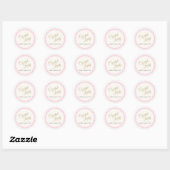 Quartz Crystal Sieraden Designer L Ronde Sticker (Vel)