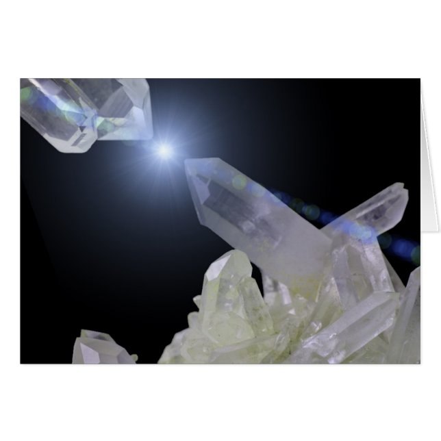 Quartz Crystals-kaart (Voorkant Horizontaal)