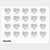 quartz kristal zen van het liefdesherstel hart sticker (Vel)