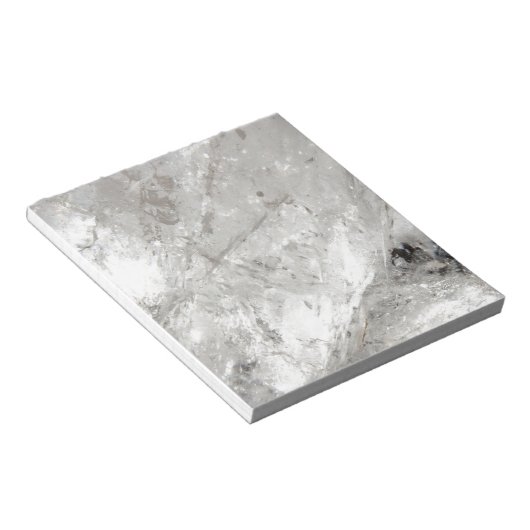 quartz kristal zen van het liefdesherstel notitieblok (Schuin)