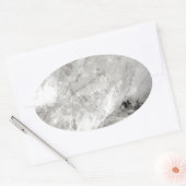 quartz kristal zen van het liefdesherstel ovale sticker (Envelop)