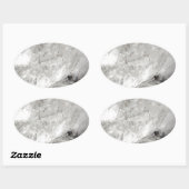 quartz kristal zen van het liefdesherstel ovale sticker (Vel)