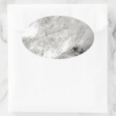 quartz kristal zen van het liefdesherstel ovale sticker (Tas)