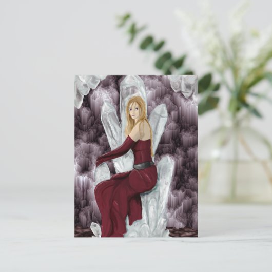 Quartz-troon Briefkaart (Staand voorkant)