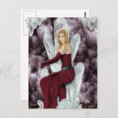 Quartz-troon Briefkaart (Voorkant / Achterkant)