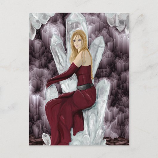 Quartz-troon Briefkaart (Voorkant)