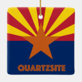Quartzsite Arizona Keramisch Ornament (Achterkant)
