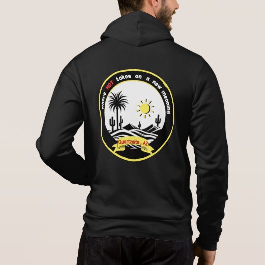 Quartzsite zippered Hoodie (Achterkant)