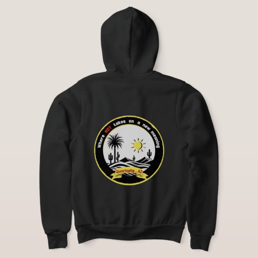 Quartzsite zippered Hoodie (Laag Achter)