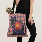 Quasar-ruimte in kat tote bag (Dichtbij)