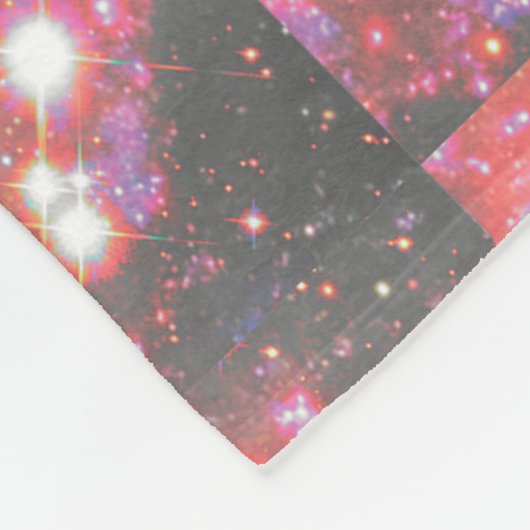 Quasar-ruimte in kat-ventilatorwand fleece deken (Hoek)