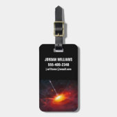 Quasars. Bagagelabel (Voorkant verticaal)