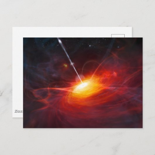 Quasars. Briefkaart (Voorkant / Achterkant)
